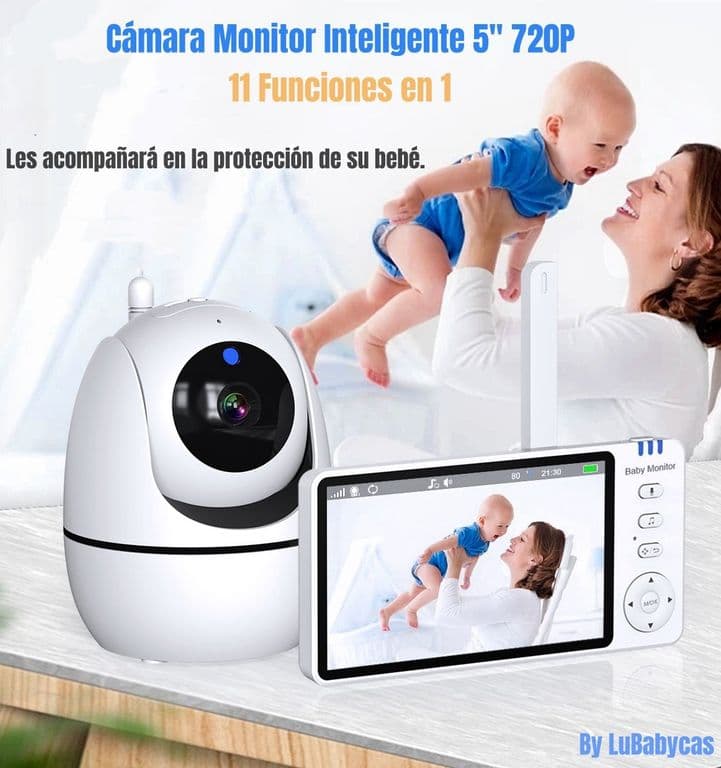 Cámara Monitor Inteligente 5''Pantalla 720P By LuBabycas - Miniatura 2