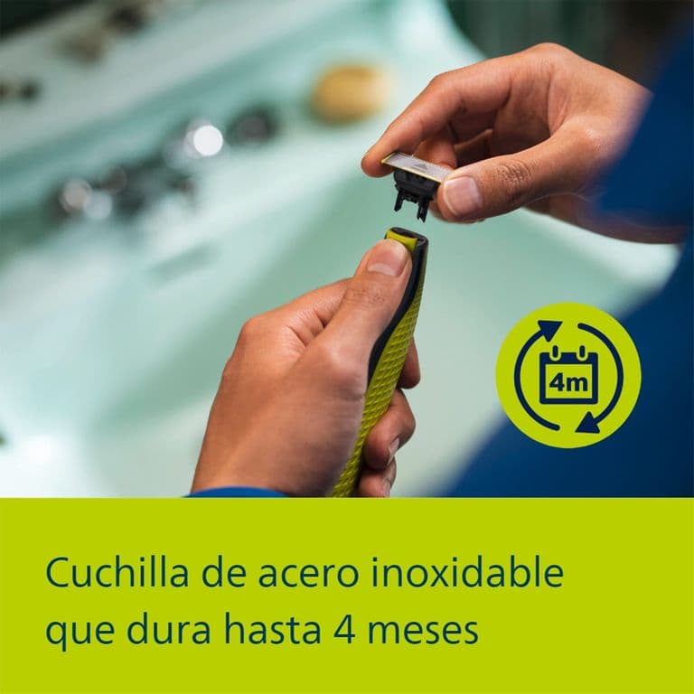 Afeitadora Philips OneBlade Cara y Cuerpo QP2824/10 â€“ HÃºmedo/Seco - Miniatura 8