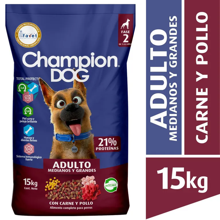 Alimento para Perro Adulto Carne y Pollo 15 kg